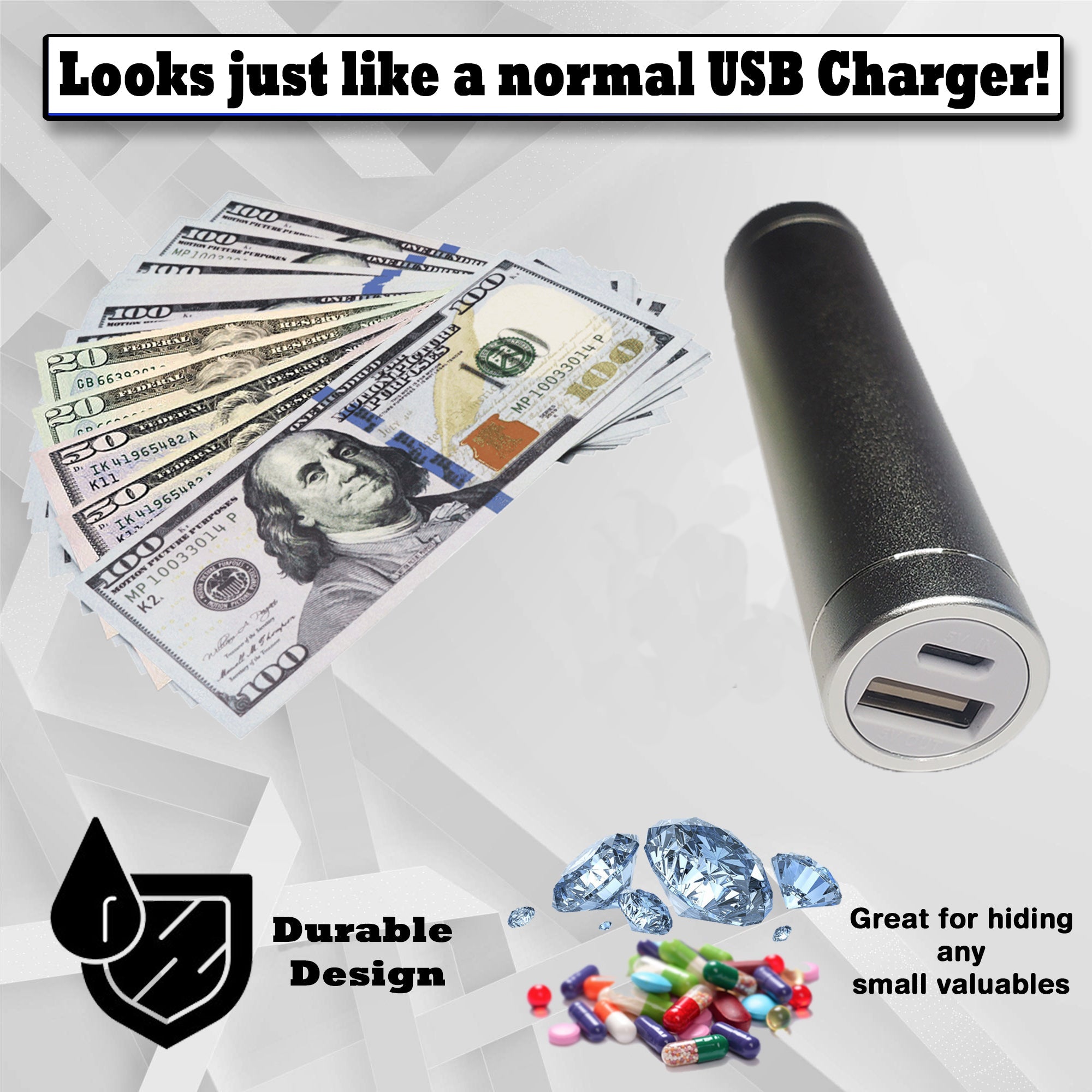 USB Charger Diversion Safes - Best Diversion Safes to Stash Valuables in Charger Secret Compartment
